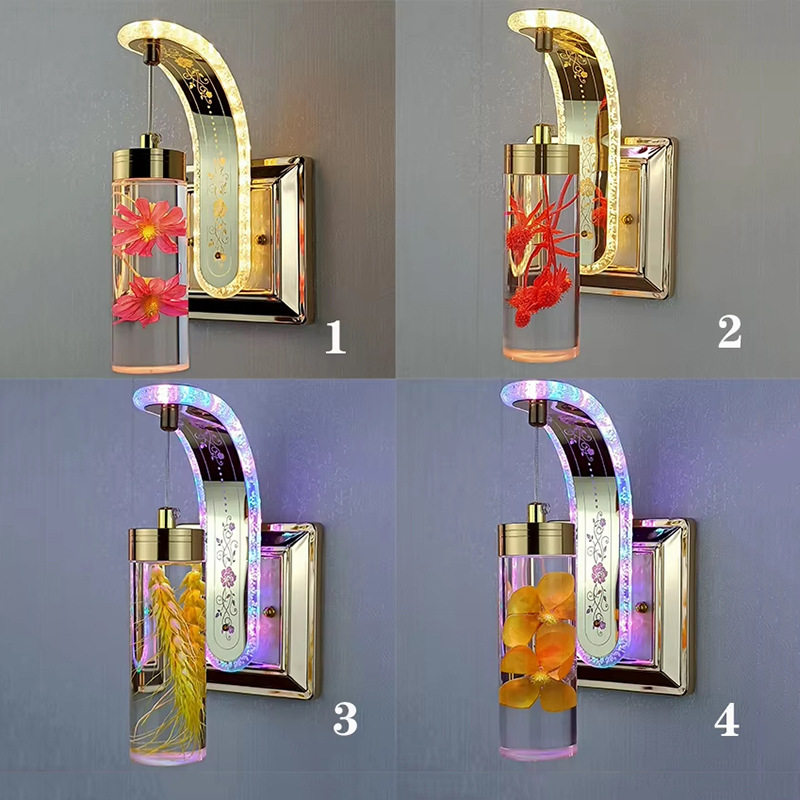 方形底座吊臂式室内亚克力真干花壁灯 卧室玄关走廊壁挂式装饰灯,电子元器件市场,电线扎带/束线带,淘宝优惠券,粉丝福利购,淘宝优惠卷