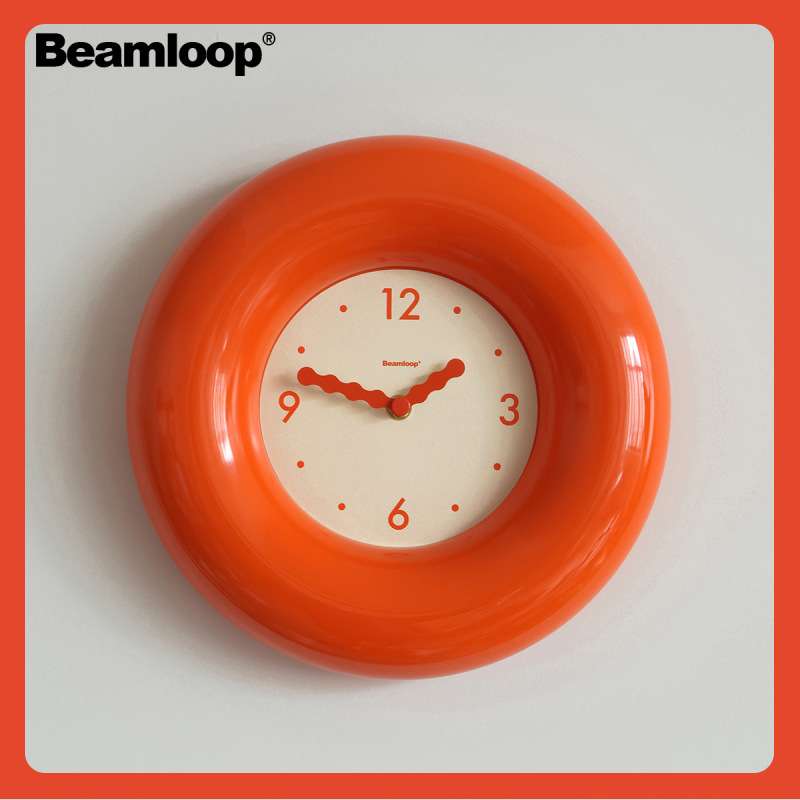 ?啵乔botro静音钟表挂钟客厅2024新款简约现代家用时钟挂墙中古