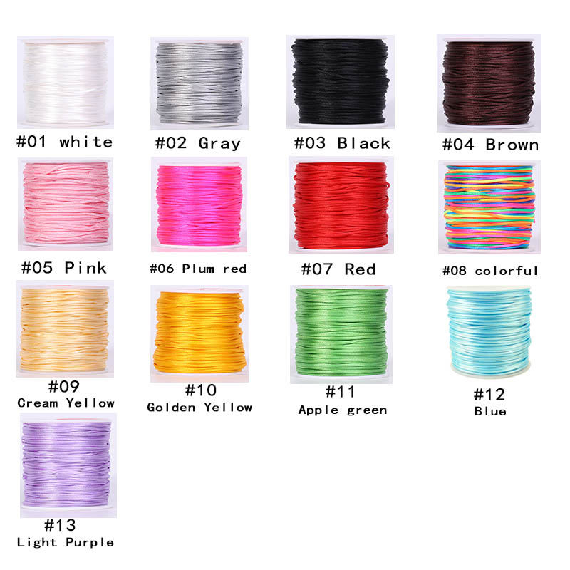1pcs 1.5mm  55meter/roll  nylon rope for Pacifier chain Acce