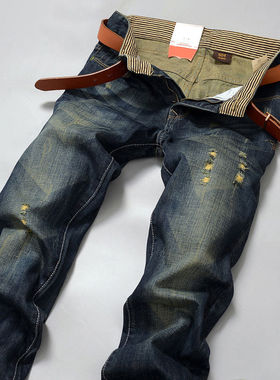 极速Mens Business Jeans Classic Spring Autumn Male Skinny S