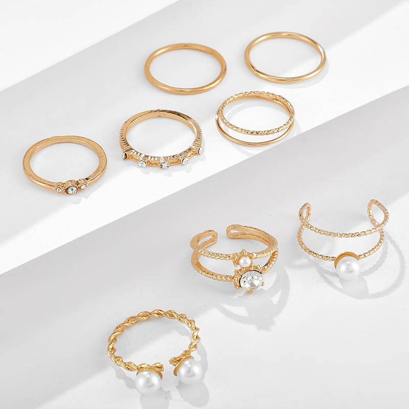 Ring set 8-piece set of joint ring tail ring 关节戒尾戒