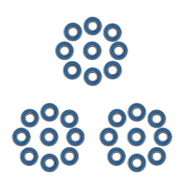 30Pcs MR115 2RS Ball Bearings 5X11X4mm for Traxxas Slash