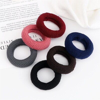 好货6PCS/Set Solid Color Basic Hair Bands Simple Wide Headba