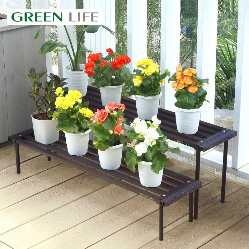 GREENLIFE铝合金绿植庭院园艺花板户外阳台阶梯式防锈花架子装饰