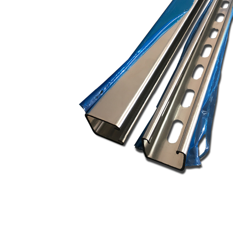 304不锈钢C型钢材光伏支架高架地板型钢管道支架4121U型槽钢横担