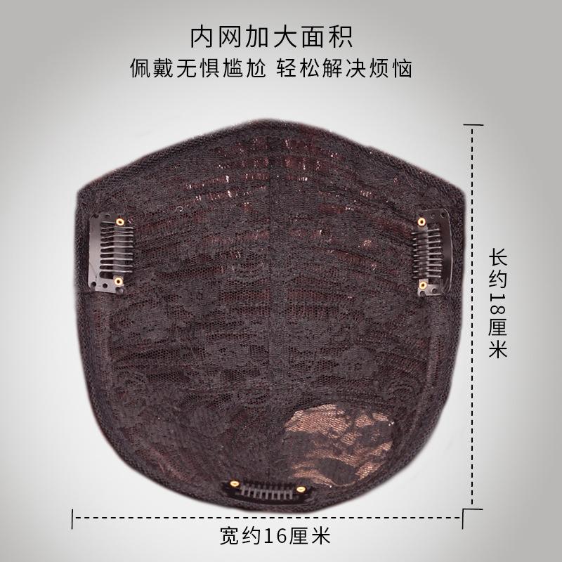 头顶补发片白发卷发发假发块蓬松遮女羊毛无痕刘海真小隐形卷真人