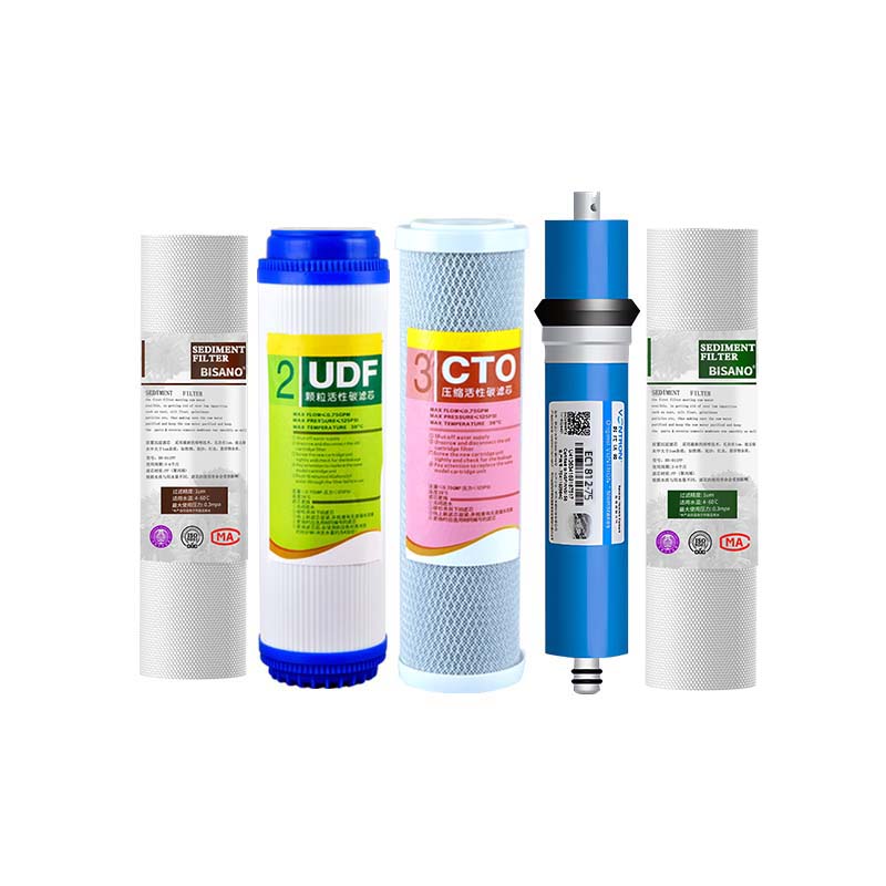 净水器滤芯五瓶五盖机器通用五级套装10寸PP棉活性炭净水机过滤芯
