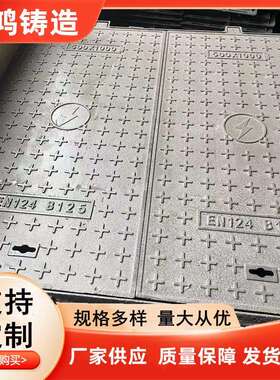球墨铸铁井盖圆井方井防尘降700x8001000x1200重型井盖