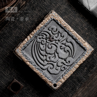 复古陶瓷壶承仿古干泡盘中式茶壶底座茶承壶托养壶垫储水式小茶台