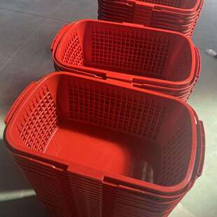 草莓篮子草莓采摘篮子塑料采摘篮子水果篮子红色草厨房环保