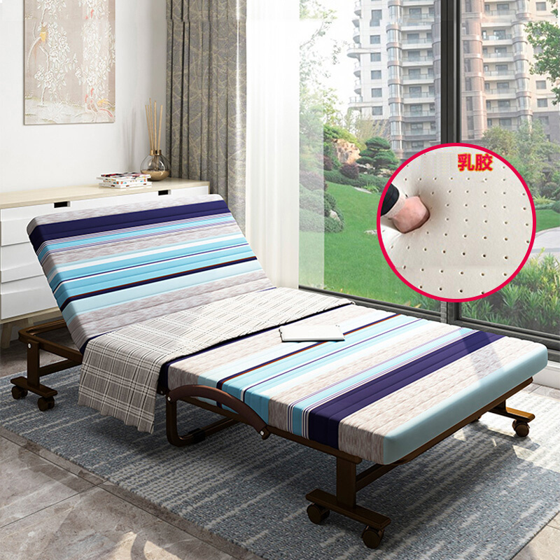 办公午休折叠床 单人便携家用午睡床乳胶双人成人陪护保姆床