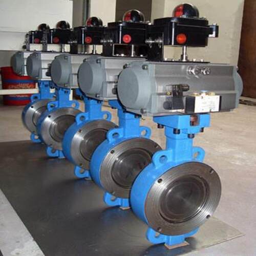 气动对夹式三偏心蝶阀D673H-16C气动控制碟阀DN300对夹式气动蝶阀