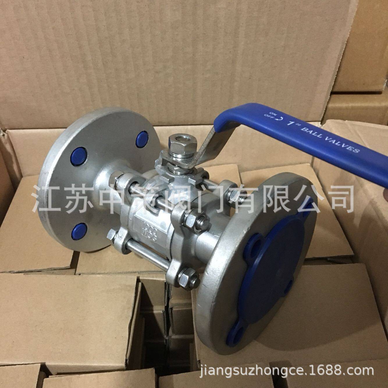 Q41F 1000WOG CF8 CF8M CF3不锈钢三片式法兰球阀 1寸2寸3寸4寸