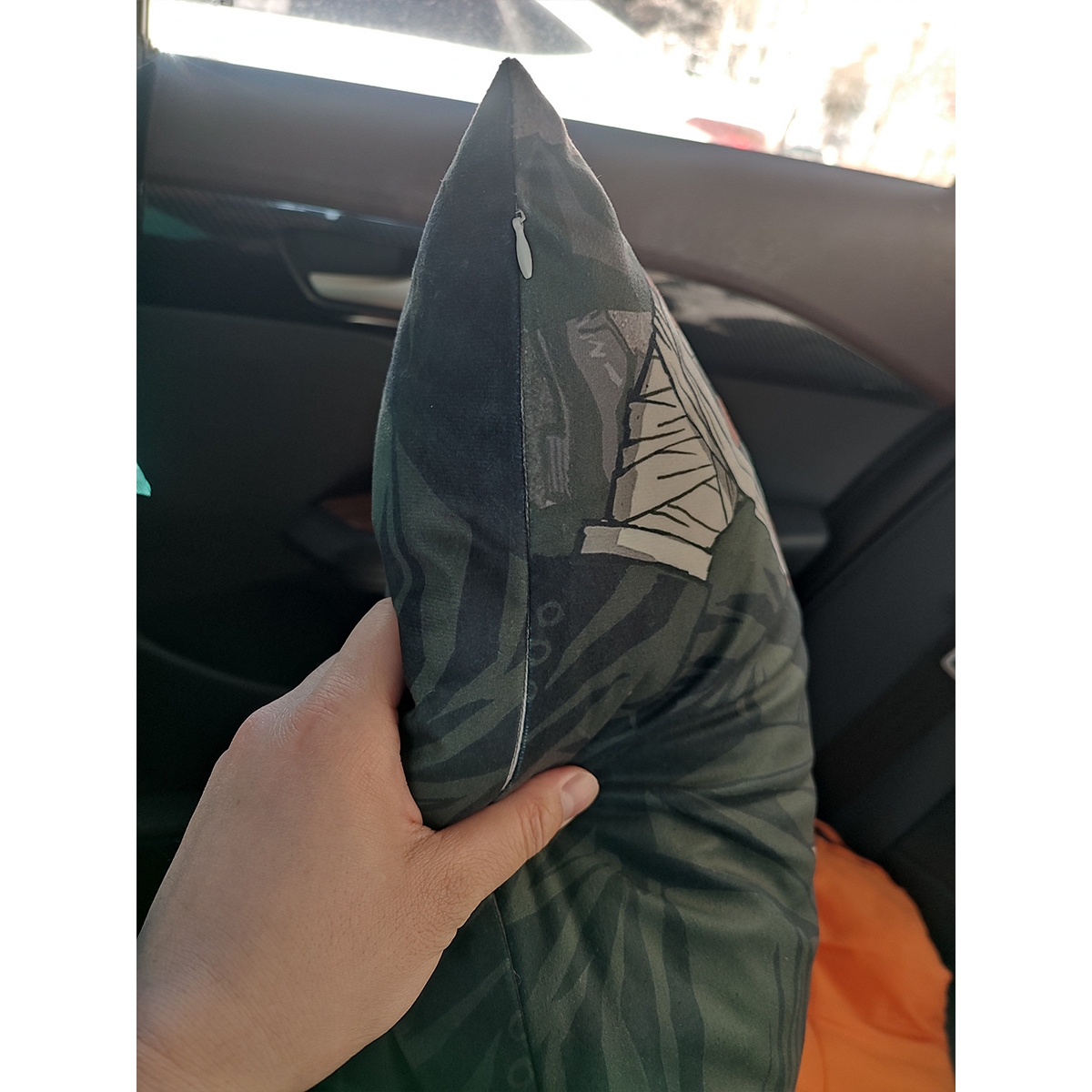 ?ZM6H 纹身抱枕浮世绘武士汽车枕头客厅沙发床头靠枕靠垫可爱