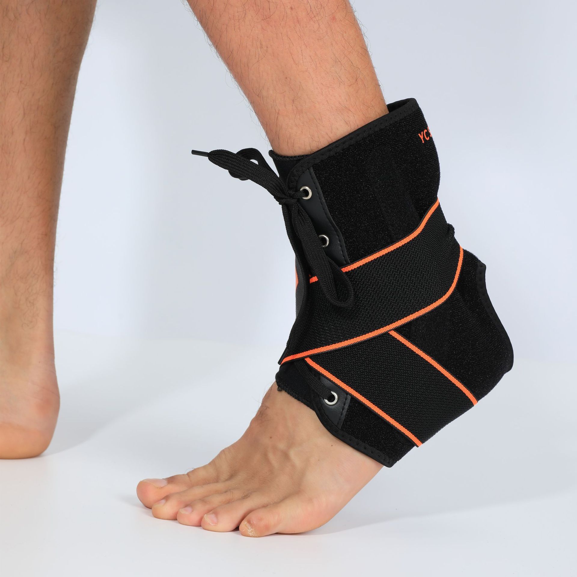 运动护具防扭伤护关节护脚踝防骨折护踝可调节厂家 弹性支撑