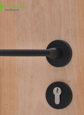 生产厂家 304不锈钢喷漆哑黑色门锁把手室内房间卧室门通道执手锁