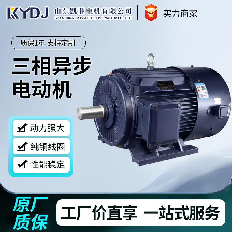 YVF2变频调速马达三相异步电动机380V全铜2.2/3/4/5.5/11/ 75kw