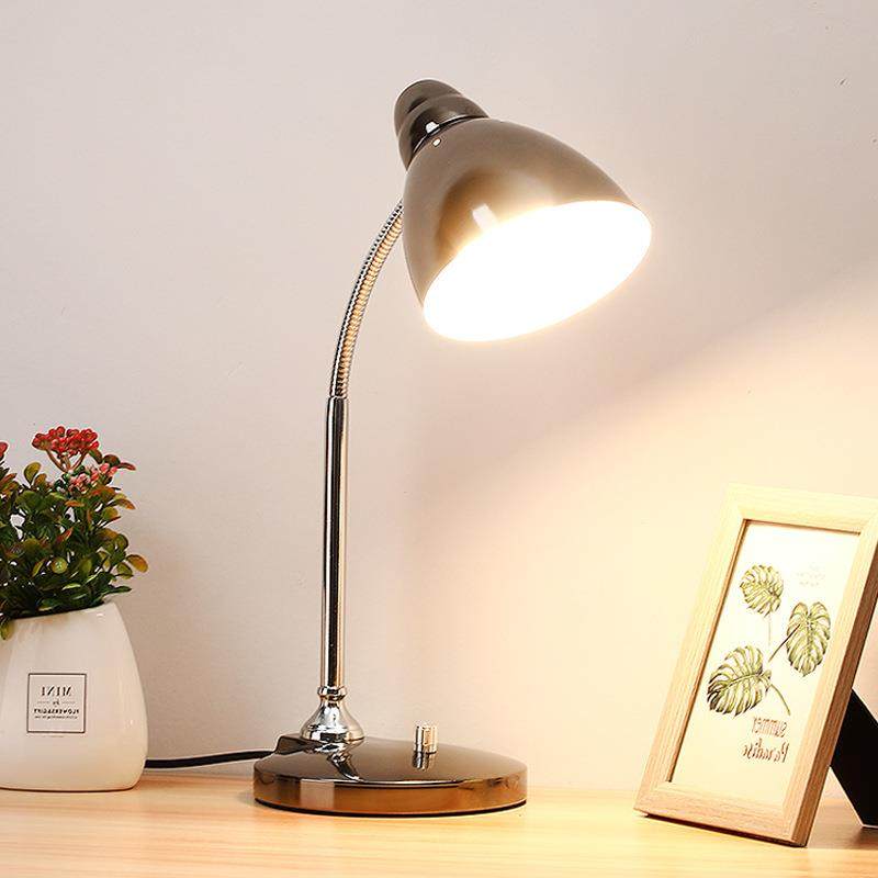 复古办公护眼台灯金属高亮暖色e27螺口黄光酒店工作灯复古风超亮