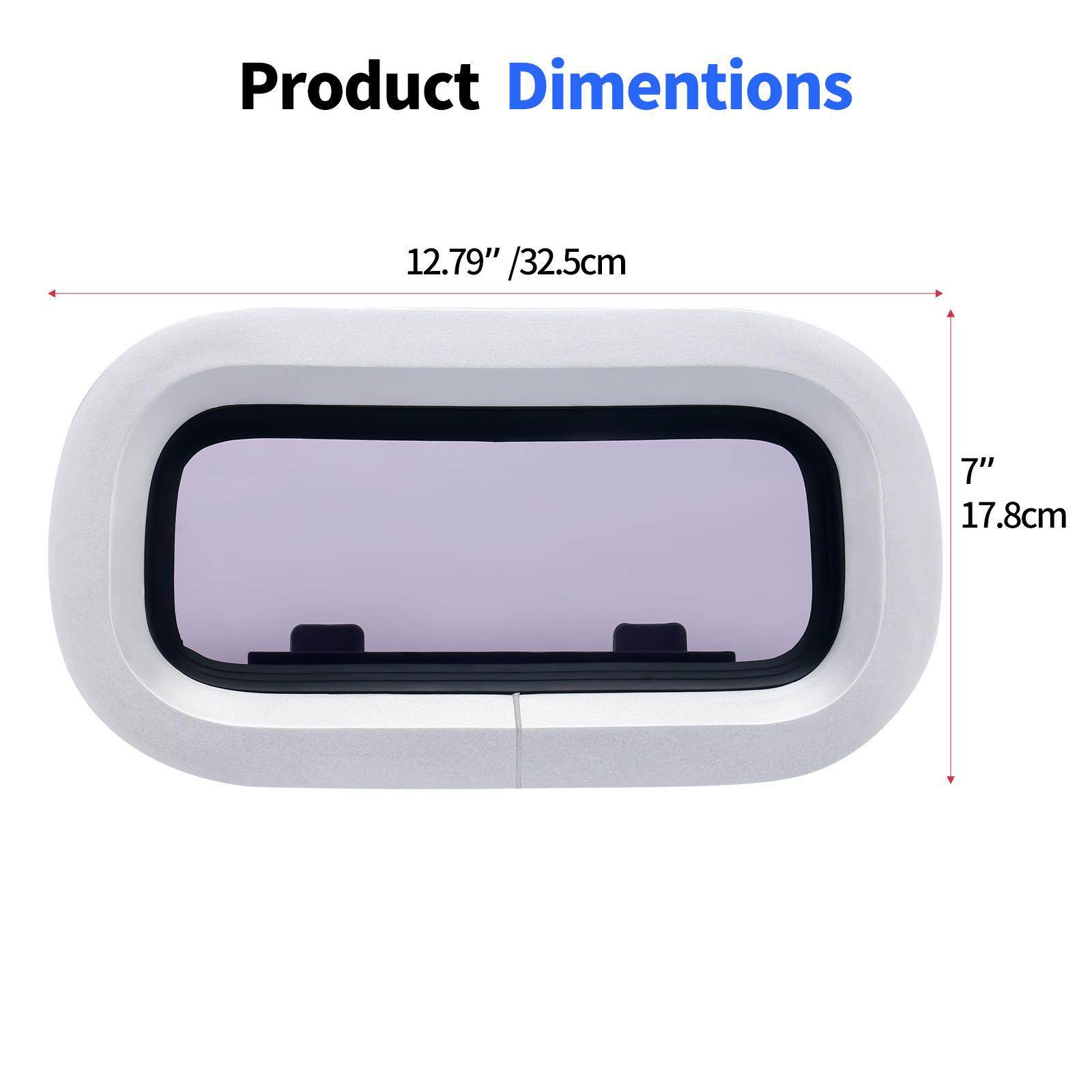 船舶配件游艇舷窗船用房车天窗工具箱盖子长方形船窗装饰窗水密窗