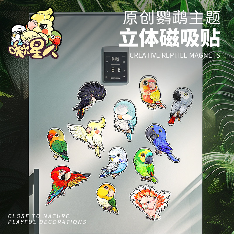 啾星人鹦鹉鹦鹉用品原创装饰美观图片