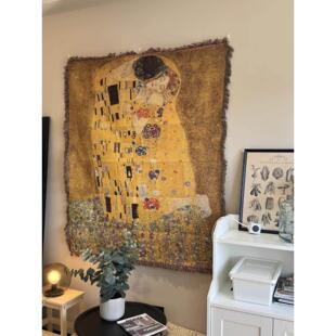 克里姆特覆古抽象墙创意装饰毯挂毯覆古装饰毯沙发套毯子床毯