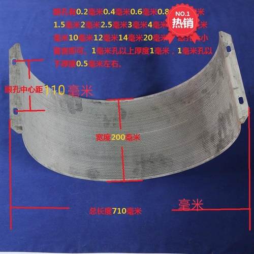 40粉碎机家用筛网片子 打粉机商用半自动配件 磨粉机商用大型罗底