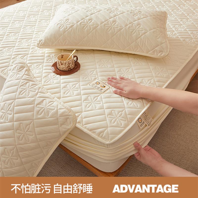 A类水洗棉防水隔尿床笠罩夹棉加厚床垫保护罩学生床套床罩床单