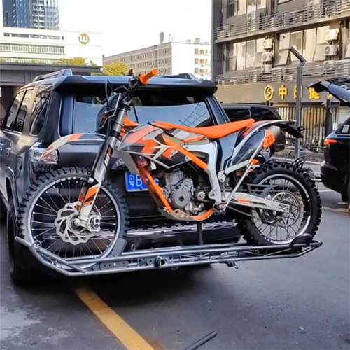 汽车越野摩托车架便携式山地爬机后背架轻蜂后挂车尾改装摩托越野