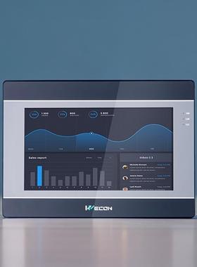 7寸触摸屏IN1072 Wecon人机界面组态串口彩色液晶显示