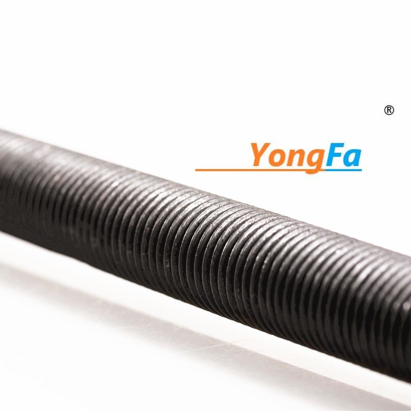 细扣8.8级煮黑螺杆l细牙螺柱丝杆一米长全螺纹螺杆M8M10M12M14M16