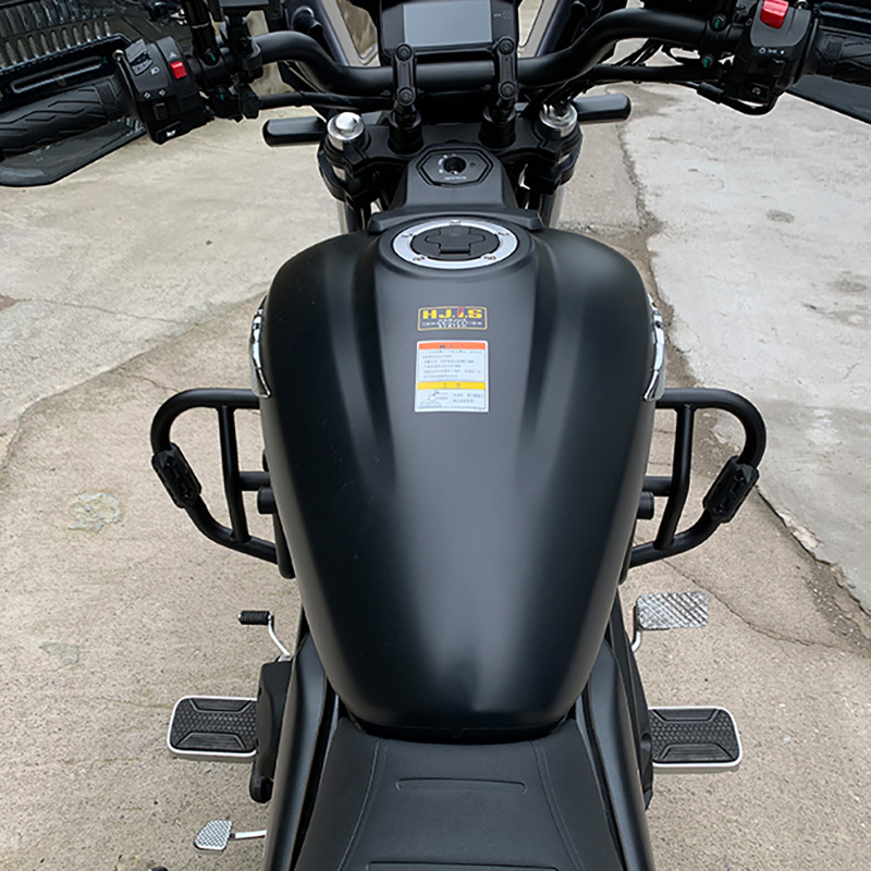 适用豪爵TR300摩托车保护杠加大防摔保险杠加长后尾货架改装配件