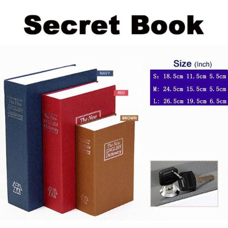 Key large office ornaments saf1e color book safe box simulat