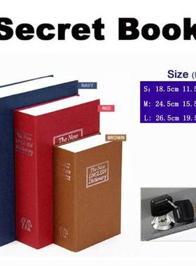 Key large office ornaments saf1e color book safe box simulat