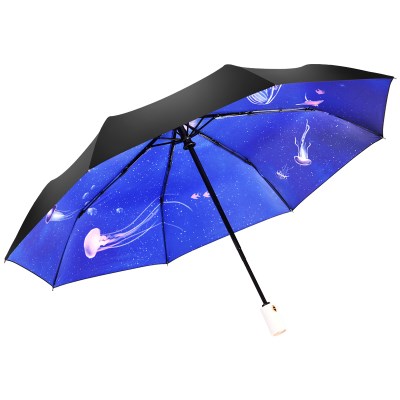 太阳伞超轻小防晒伞upf50雨伞女男折叠晴雨两用防晒防紫外线遮阳