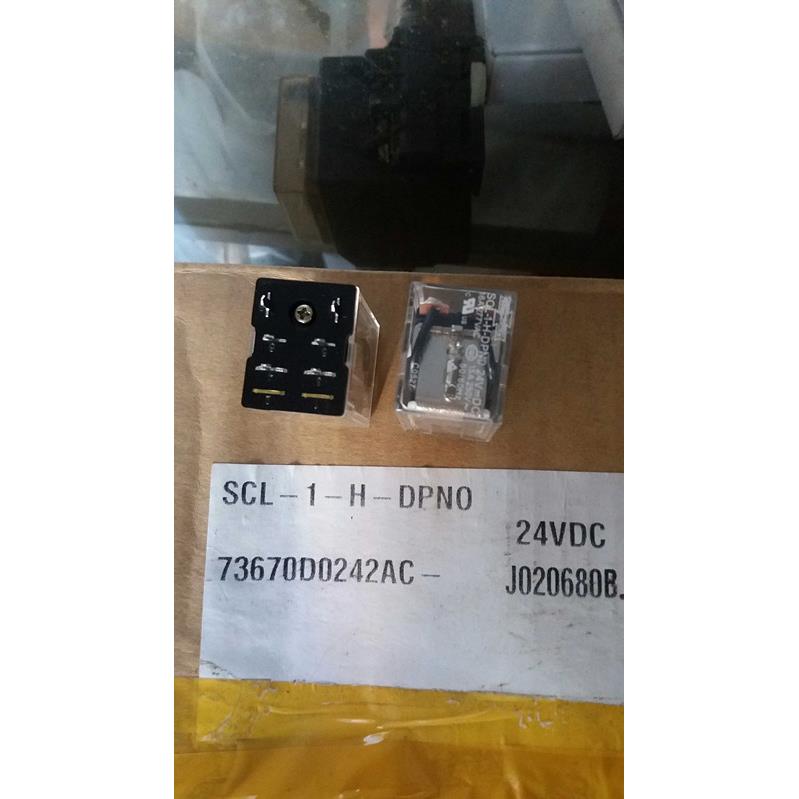 SCL-1-H-DPNO-24VDC 正品全新松川继电器，6脚，16A，二常开