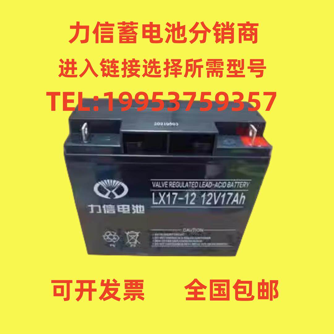 力信蓄电池LX100-12/12V17A24A38A55A65A100AH120AH消防UPS直流屏