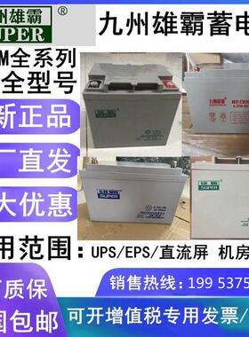 九州雄霸蓄电池 6-FM/12V17AH24AH32AH65AH100AH UPS/EPS消防机房