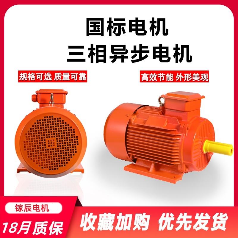 电机75W三相异步交流电动机YE3-315S-6P轴承线圈大功率机械