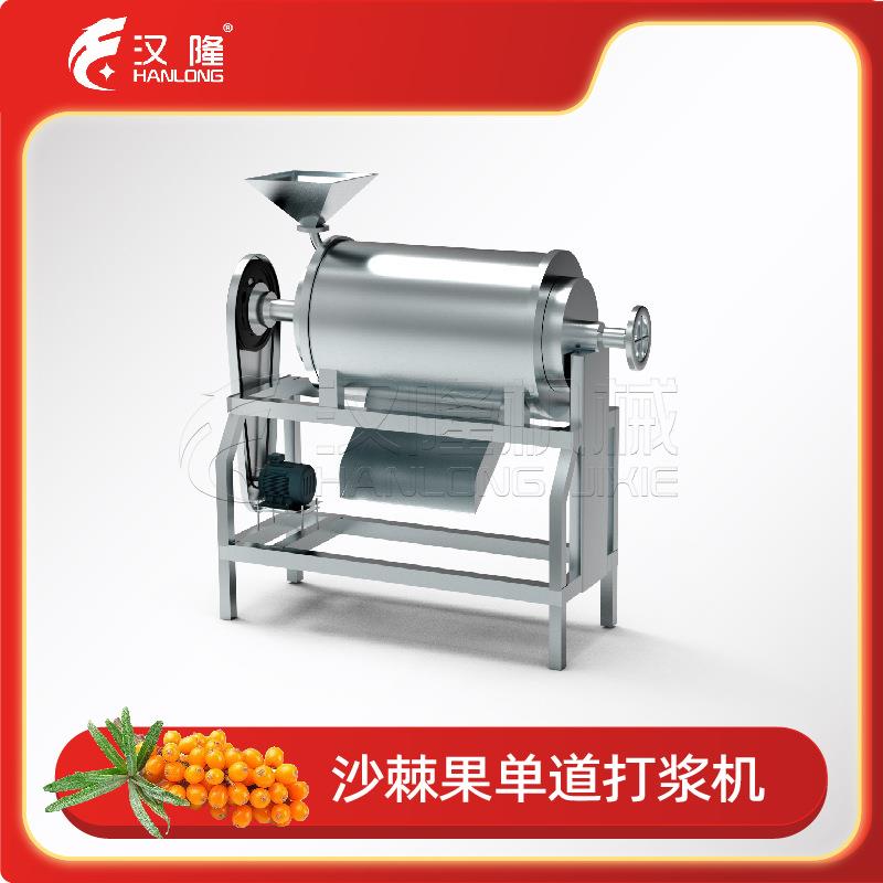 大型食品机械厂家工业不锈钢沙棘果去核单道打浆机原浆加工设备
