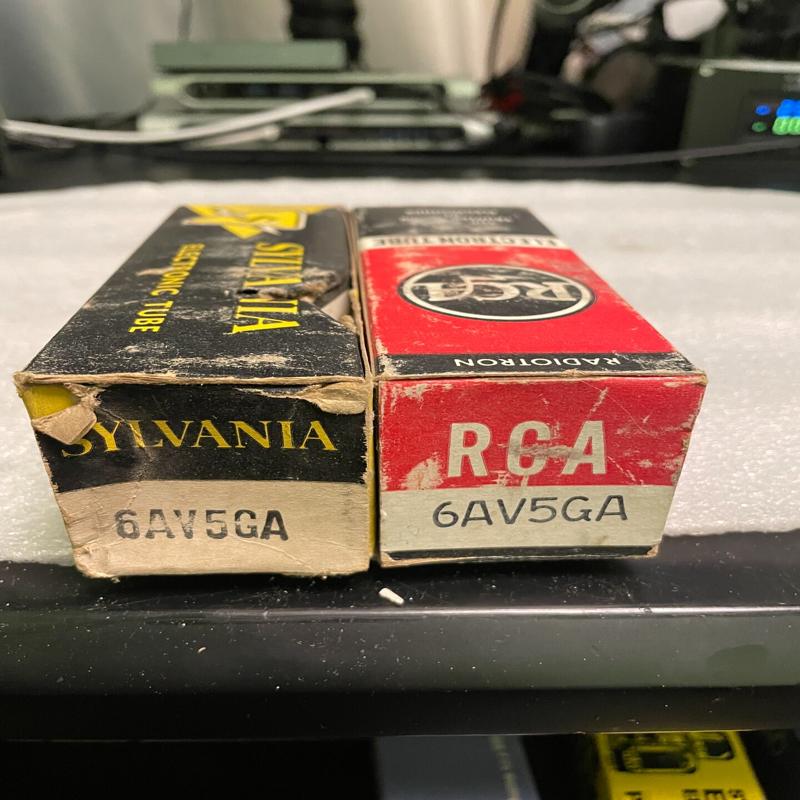 议价RCA 6AV5GA电子管，SYLVANIA 6AV5G