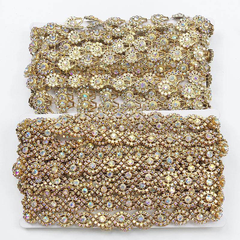 新款现货供应刺绣钻链条花边DIY鞋帽配饰花边服装辅料花边lace,居家布艺,花边,淘宝优惠券,粉丝福利购,淘宝优惠卷