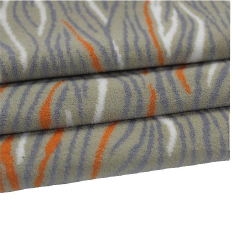 平价纱线阻色织提花涤纶KLLC-FR-燃座布椅绒套防火火车座面料