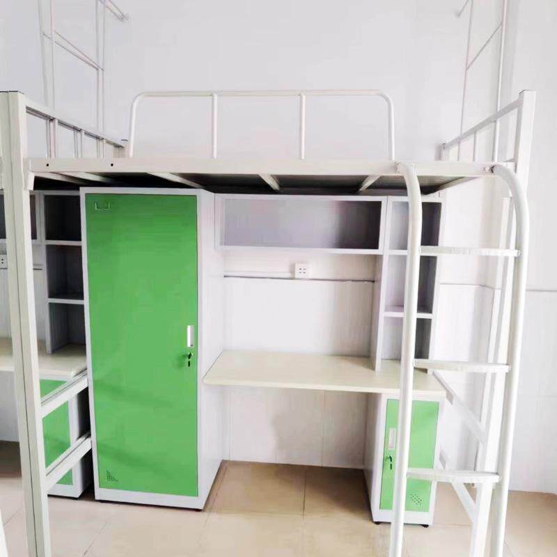 学生员工公寓床型材床上床下桌高低双层组合衣柜上下铺铁床