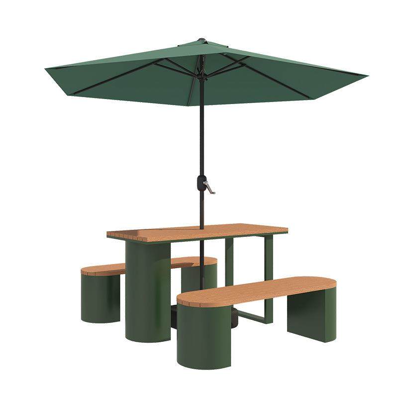 市政广场商业街售楼部外摆休闲桌椅带伞组合创意奶茶店咖啡厅餐桌