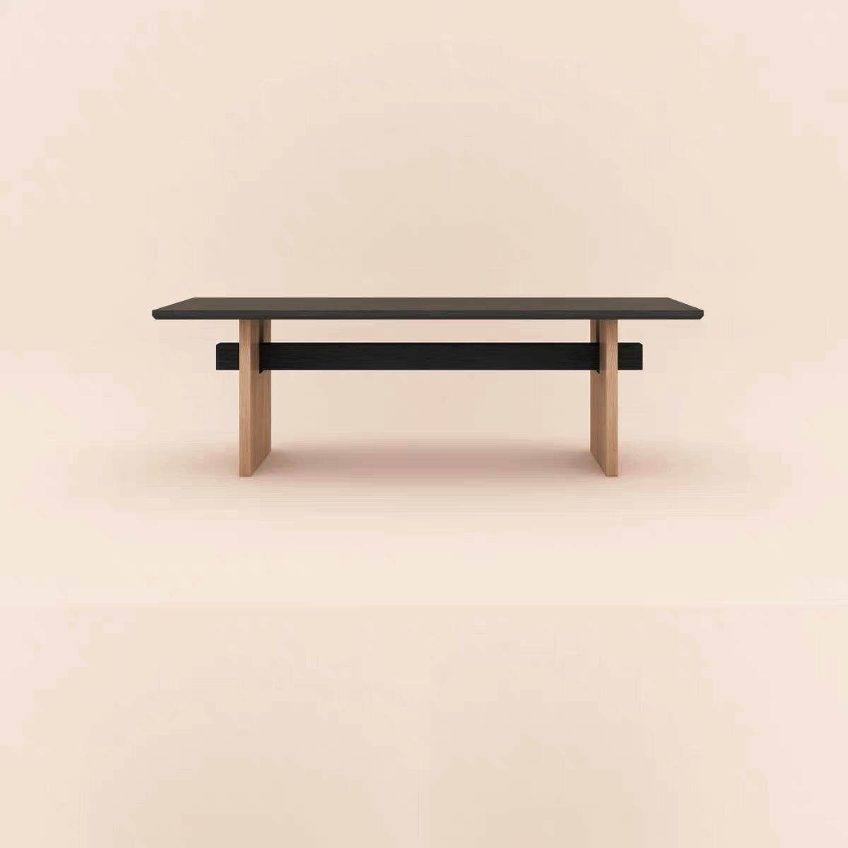 中古实木家用餐桌侘寂风长方形北欧简约桌子设计师民宿工作台饭桌,商业/办公家具,餐桌椅系列,淘宝优惠券,粉丝福利购,淘宝优惠卷