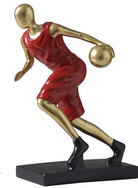 现代简约创意篮球摆件家居电视酒柜装饰品男孩办公室轻奢高档摆设