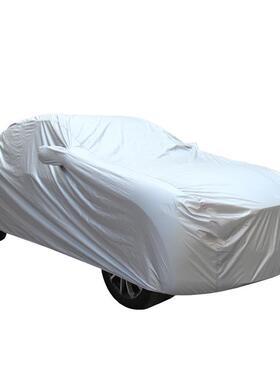 170T涂银布车罩车用防晒遮阳罩自带耳朵防尘防雨汽车罩汽车车衣