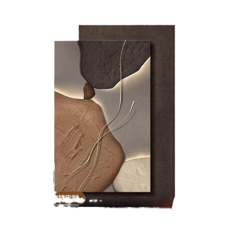 石来运转轻奢高级感立体砂岩画玄关装饰画高端客厅沙发背景墙挂画,家居饰品,现代装饰画,淘宝优惠券,粉丝福利购,淘宝优惠卷