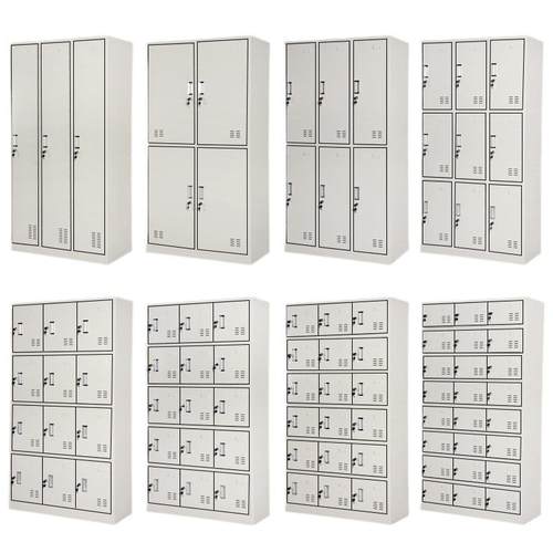 钢制员工更衣柜宿舍储物柜铁皮柜浴室换衣柜存包柜工厂多门柜鞋柜