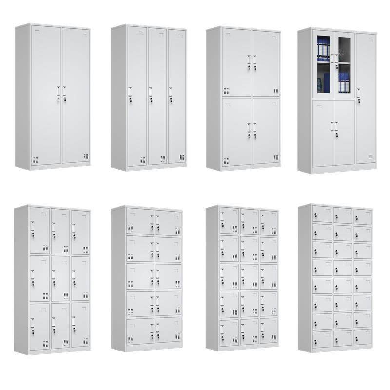 钢制更衣柜员工宿舍带锁铁皮柜健身房靠墙多格储物柜上下铺铁架床,商业/办公家具,办公储物柜,淘宝优惠券,粉丝福利购,淘宝优惠卷